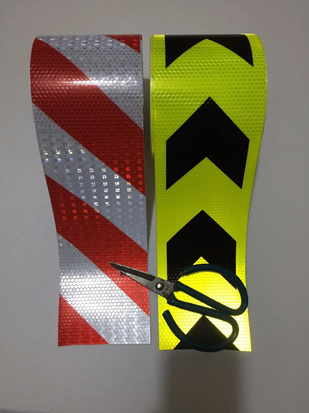 10CM High Light PVC Reflective Safety  Warning Tape Road Traffic Construction Site Self-adhesive Reflective Guide Sign