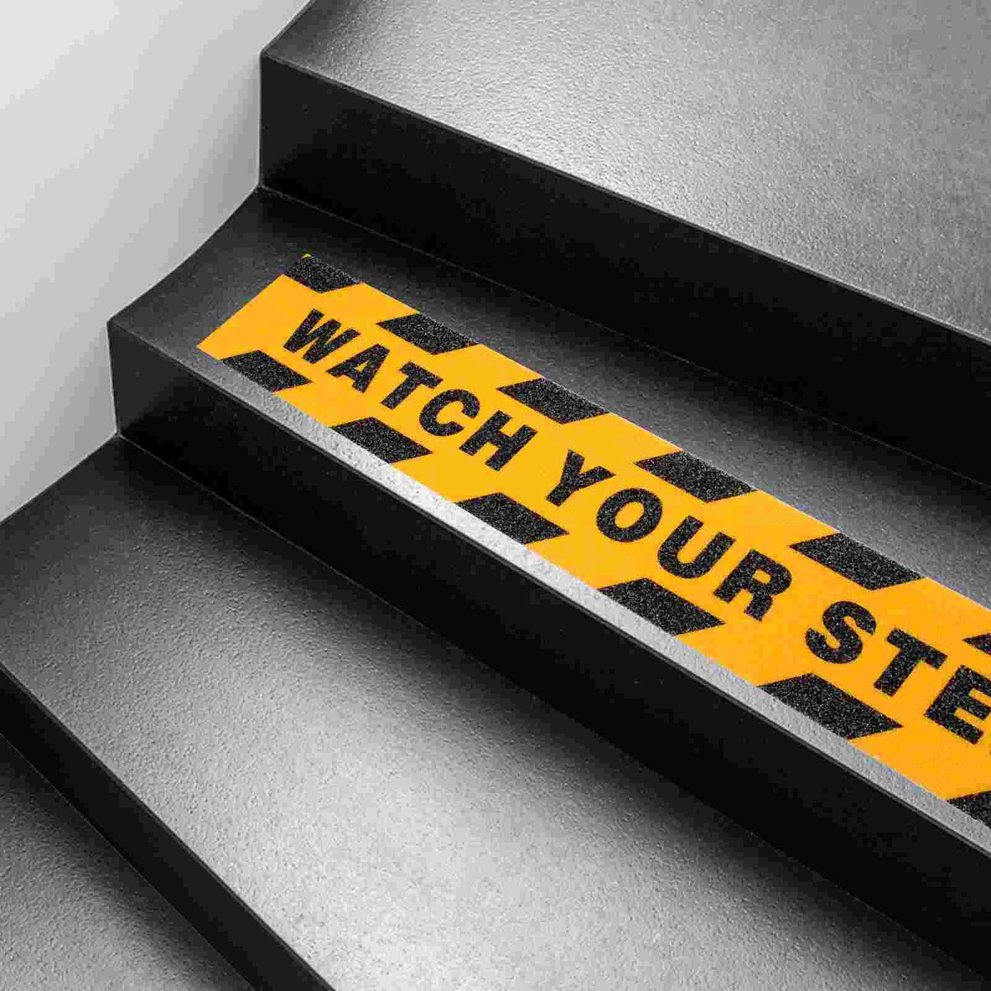 Floor Warning Tape Anti-slip Tapes Safety Marking Wet Sign Construction Watch Your Step Sticker Decals Road