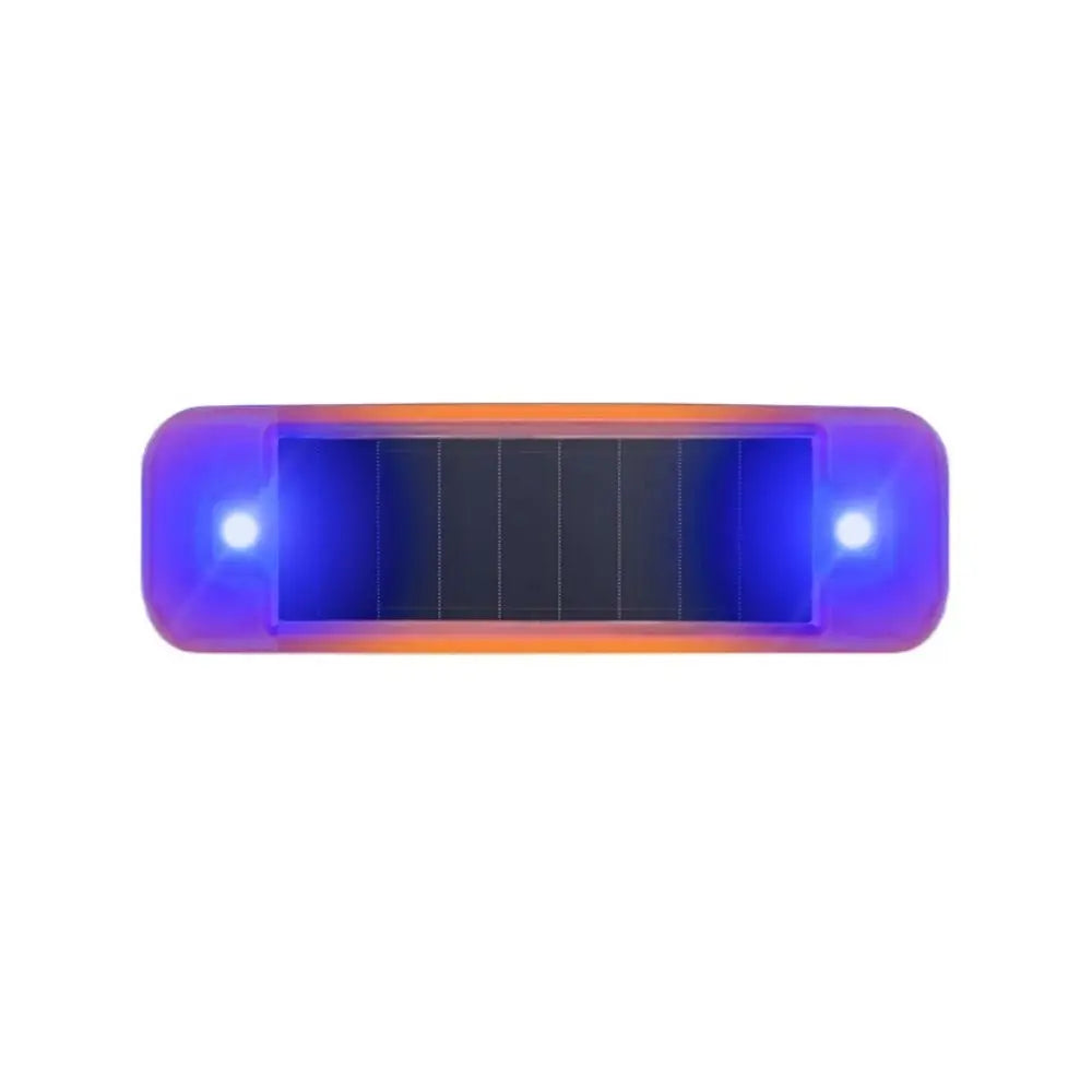 Mini LED Flashing Bicycle Light Solar-Powered 12V Car Warning Light Wiring-Free Ultra-Bright Dummy Alarm Lamp Construction Sign