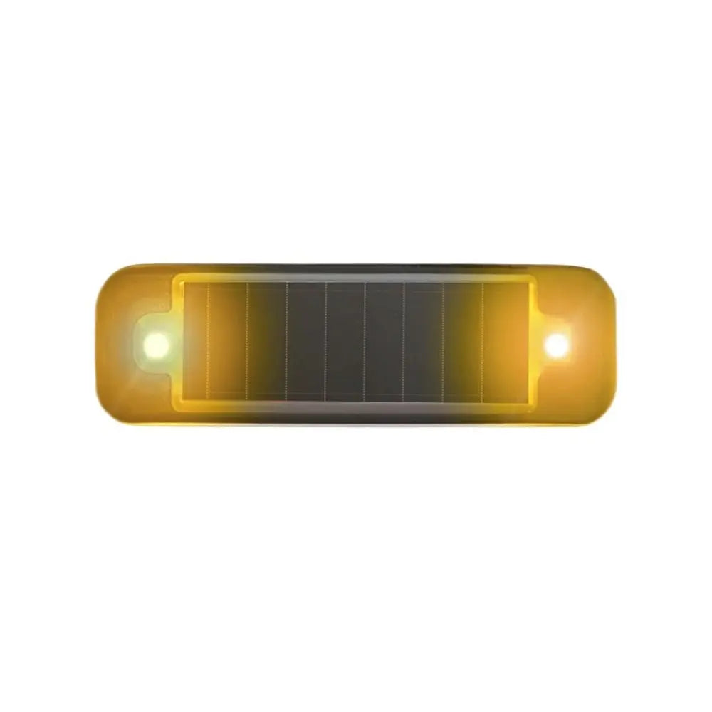 Mini LED Flashing Bicycle Light Solar-Powered 12V Car Warning Light Wiring-Free Ultra-Bright Dummy Alarm Lamp Construction Sign